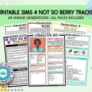 印刷可能なNot So Berryチャレンジトラッカー - PDF - ダウンロードと印刷 ROYALTY & LEGACY