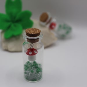 lucky charm lucky mushroom luck in a jar luck motivational charm