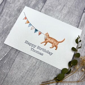 Example of Name personalisation on card