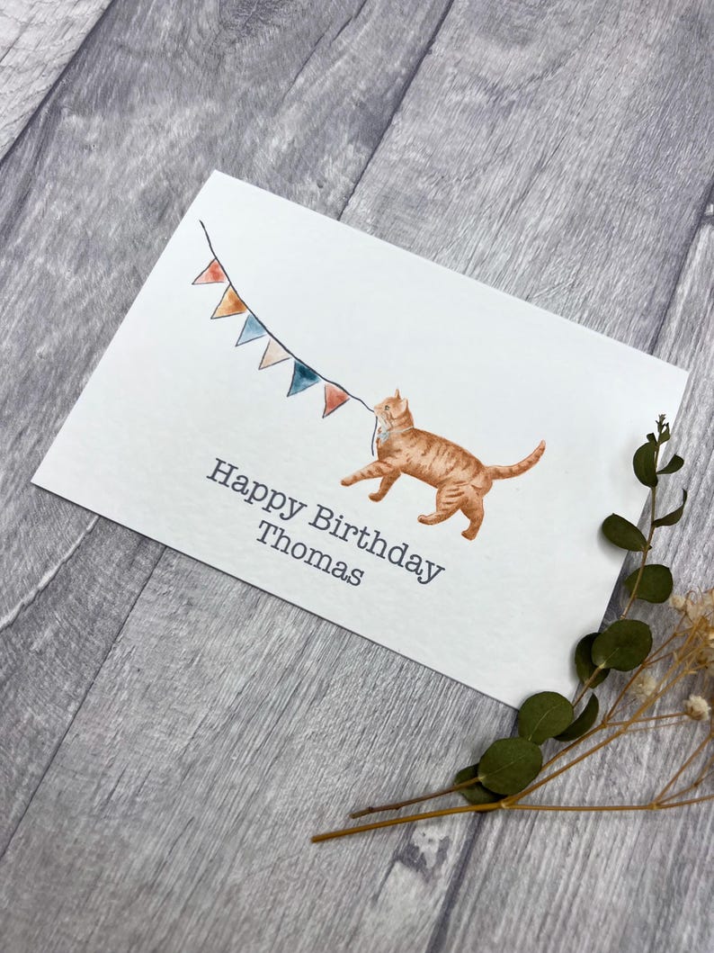 Example of Name personalisation on card