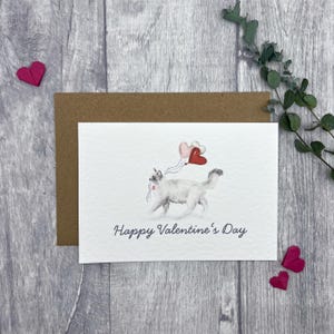 Carte de Saint-Valentin duveteuse chat ragdoll - carte personnalisée ronronnement-faite pour les proches, carte de chat je t'aime, carte de Saint-Valentin pour les amoureux des chats