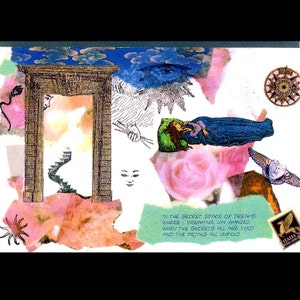 Carte collage rêver