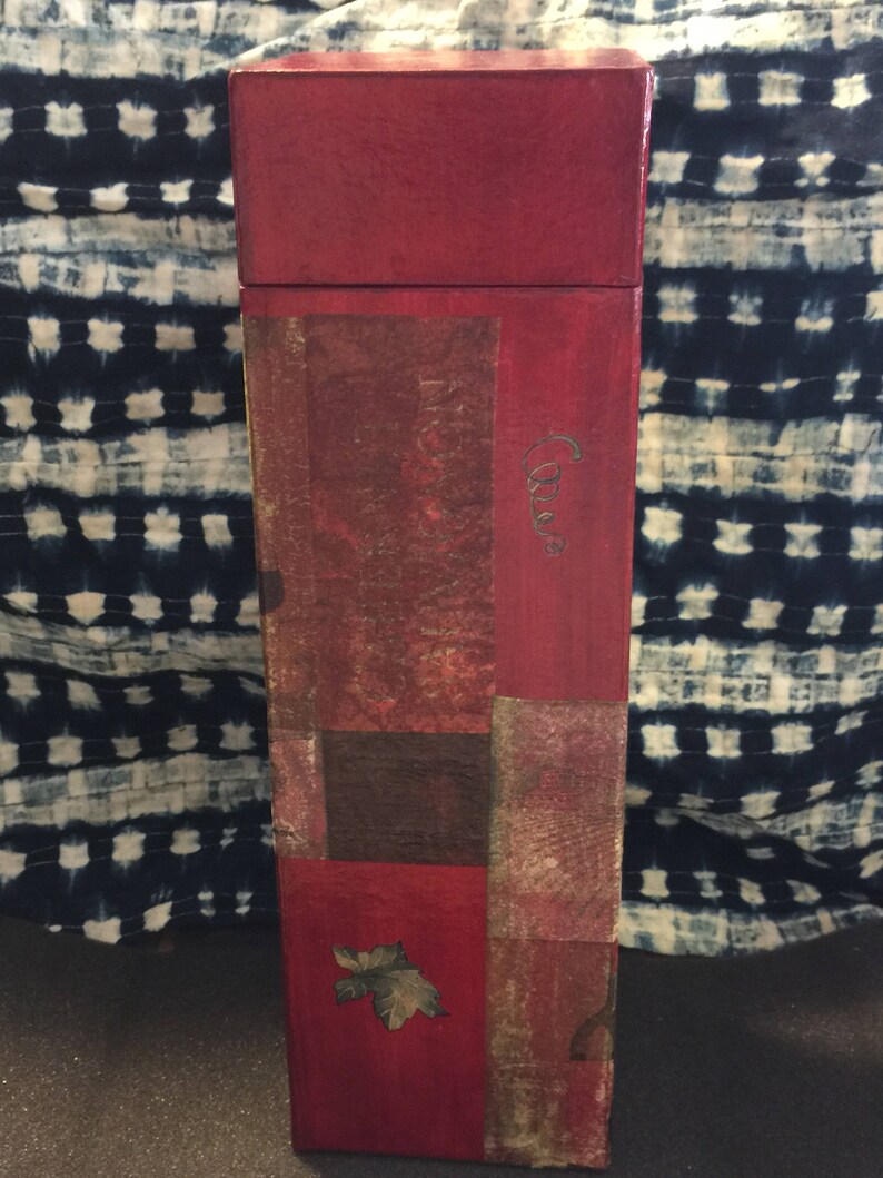Wine Box Wrap Gift OOAK