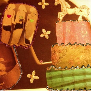 Carte de collage de gâteaux