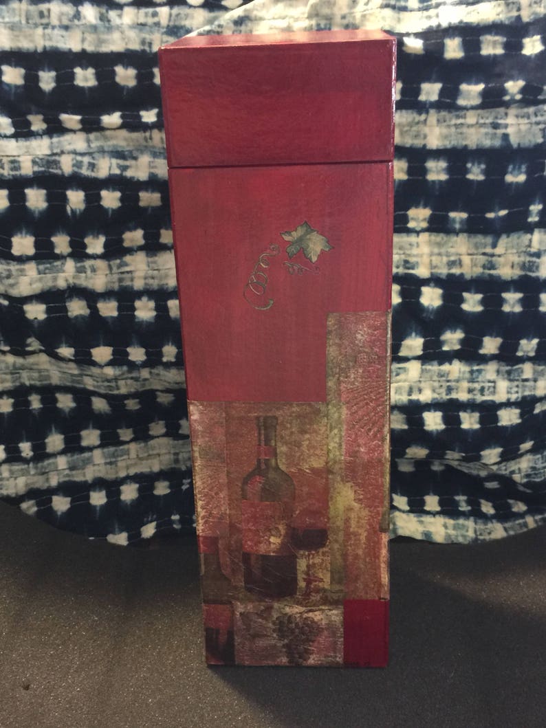 Wine Box Wrap Gift OOAK