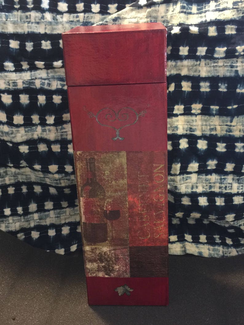 Wine Box Wrap Gift OOAK