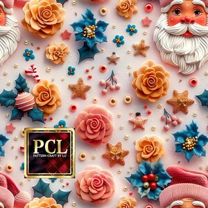 3D Christmas Pattern 6283