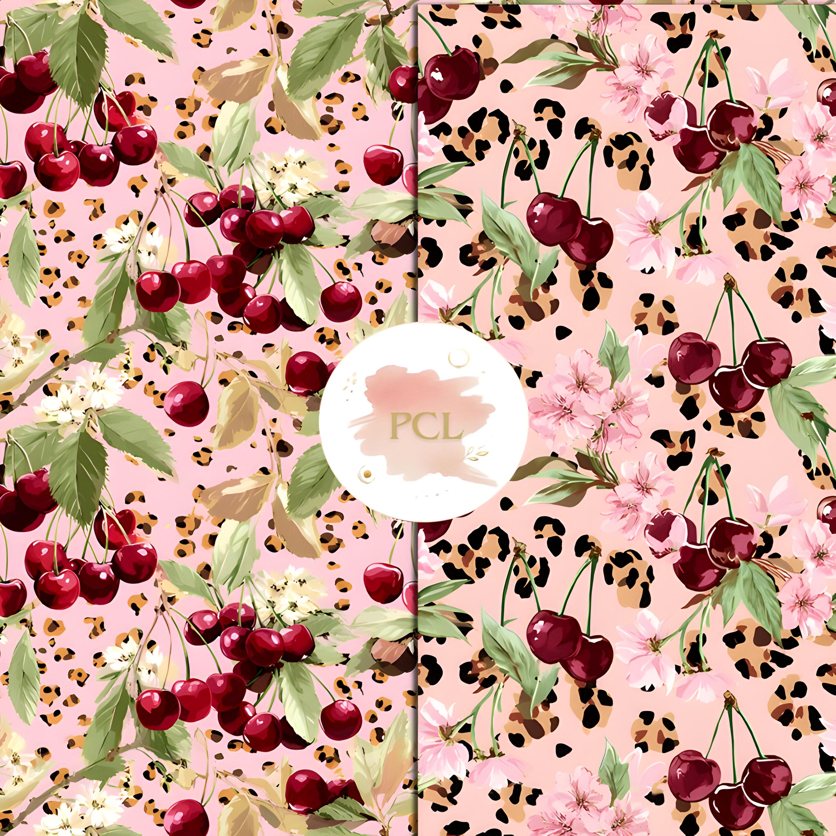 ♡CherryPatternCach CoeurOne Piece♡す CherryPatternCache-Coeur One-Piece Sサイズ