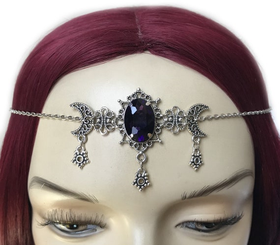 Crescent Moon & Star Goddess Filigree Celestial Victorian  display picture 3