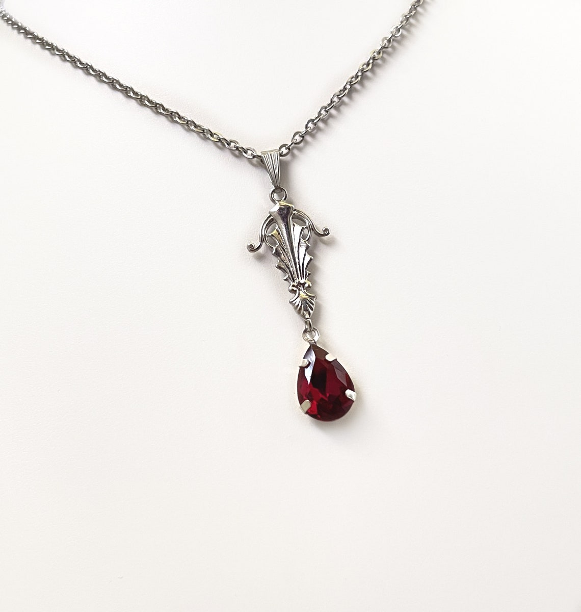 Dark Ruby Red/garnet Simple Elegant Dagger Elven Elf Sword Ritual Blade ...