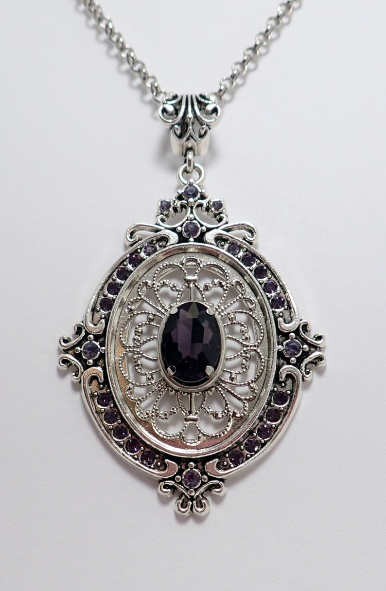 Violet Purple Art Nouveau Gothic Victorian Filigree Goth - Etsy