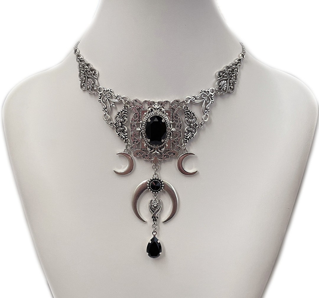 【BLACKPURPLE】23FW★ Midnight Full Exento Necklace-Onyx il_fullxfull.5297583050_8z2b.jpg