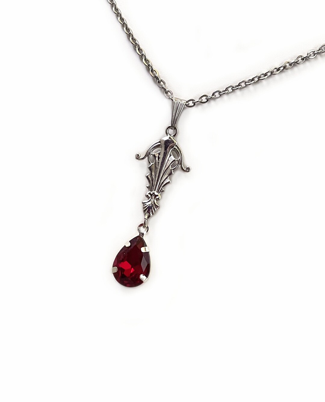 Dark Ruby Red/garnet Simple Elegant Dagger Elven Elf Sword Ritual Blade ...