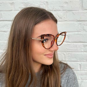 Handcrafted Oversize Clear Lens Eyeglasses Classic Frame Blue Light Glasses Cat Eye Sunglasses Nerd Glasses by Jadorsh • J3