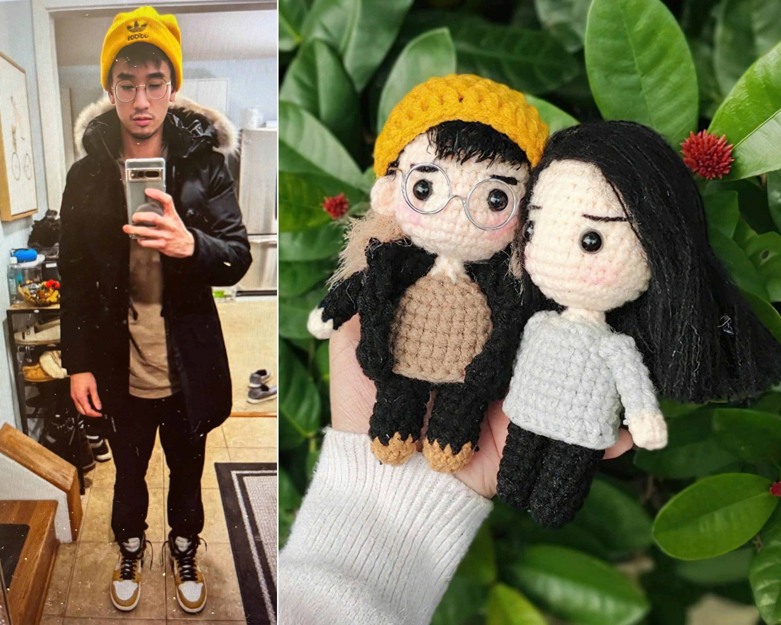 Custom Crochet Doll, Custom Couple Portrait, Custom Stuffed Doll, Custom Plush Commission, Anniversary Gifts, Christmas Gifts, Couple Gifts