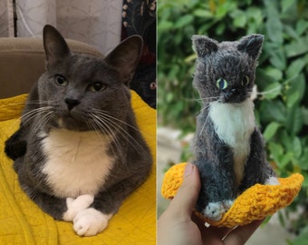 Custom Crochet Cat, Custom Stuffed Cat, Pet Remembrance Gifts, Pet Owner Gifts, Pet Sympathy Gifts, Pet Memorial Gifts, Pet Lover Gifts