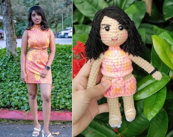 Custom Crochet Doll, Custom Portrait Doll, Look alike Doll, Custom Stuffed Animal, Custom Stuffed Doll, Gifts for Girlfriend, Christmas Gift