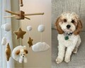 Custom Baby Mobile, Custom Crochet Dog, Neutral Nursery Mobile, Baby Crib Mobile, Nursery Worker Gift, New Baby Gift, Custom Portrait Dog product logo