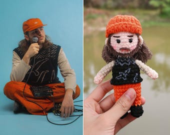 Custom Crochet Doll, Custom Portrait Gifts, Mini Me Doll, Look alike Doll, Memorial Gifts, Custom Plush Doll, Gifts for Him, Christmas Gifts