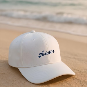 Embroidered Aviation Club Cap: Pilot Dad Hat