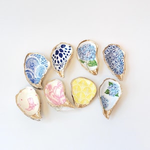 Oyster Magnets - Patterned Designs - Weddings, Bachelorettes, Gifts, Hostess Gifts, Beach Themed Decor