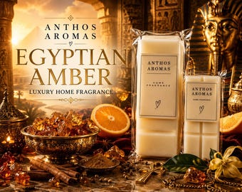 Egyptian Amber Wax Melts | Luxury Home Fragrance | Rapeseed & Coconut Wax