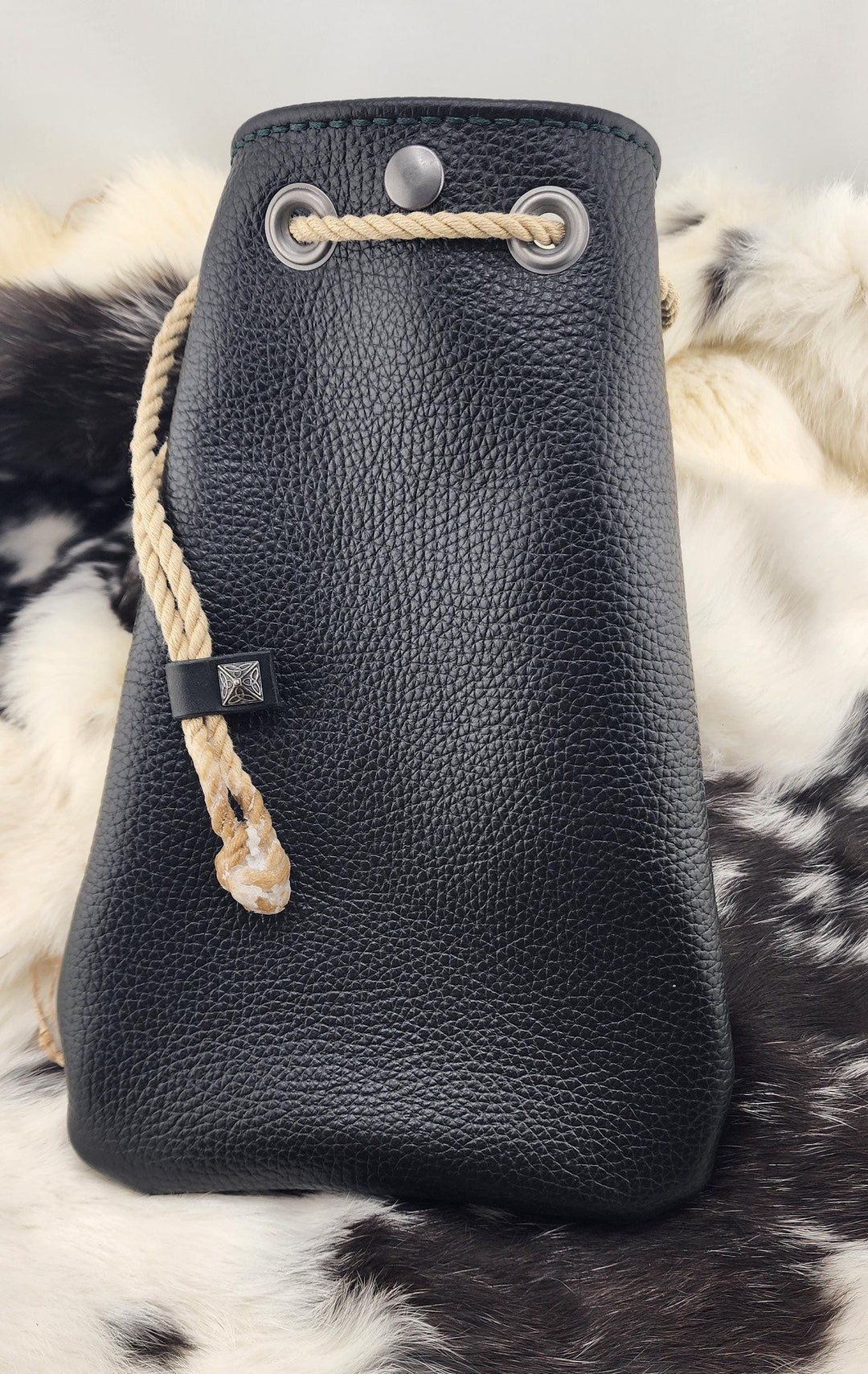 Italian Leather Renaissance Faire Pouch: Large Medieval Cosplay Belt ...