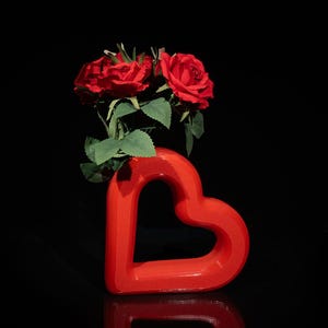 3D-Printed Heart-Shaped Vase