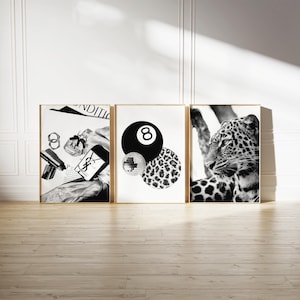 Set of 3 Trendy Wall Art | Trendy Apartment Decor, Chic Living Room Gallery Wall Art