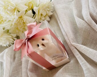 Custom Teddy Bear Baby Shower Favors for Guest in Bulk, Baby Birthday Favor, Party Favors,  Plush Teddy Bear Keychains, Bridal Shower Favors