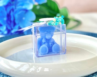 Mini Teddy Bear Candles Favors, Baby Shower Favor, Baby Birthday Favor, Baptism Favor, Birthday Candle Gift, Cute Candle, Bridal Shower Gift
