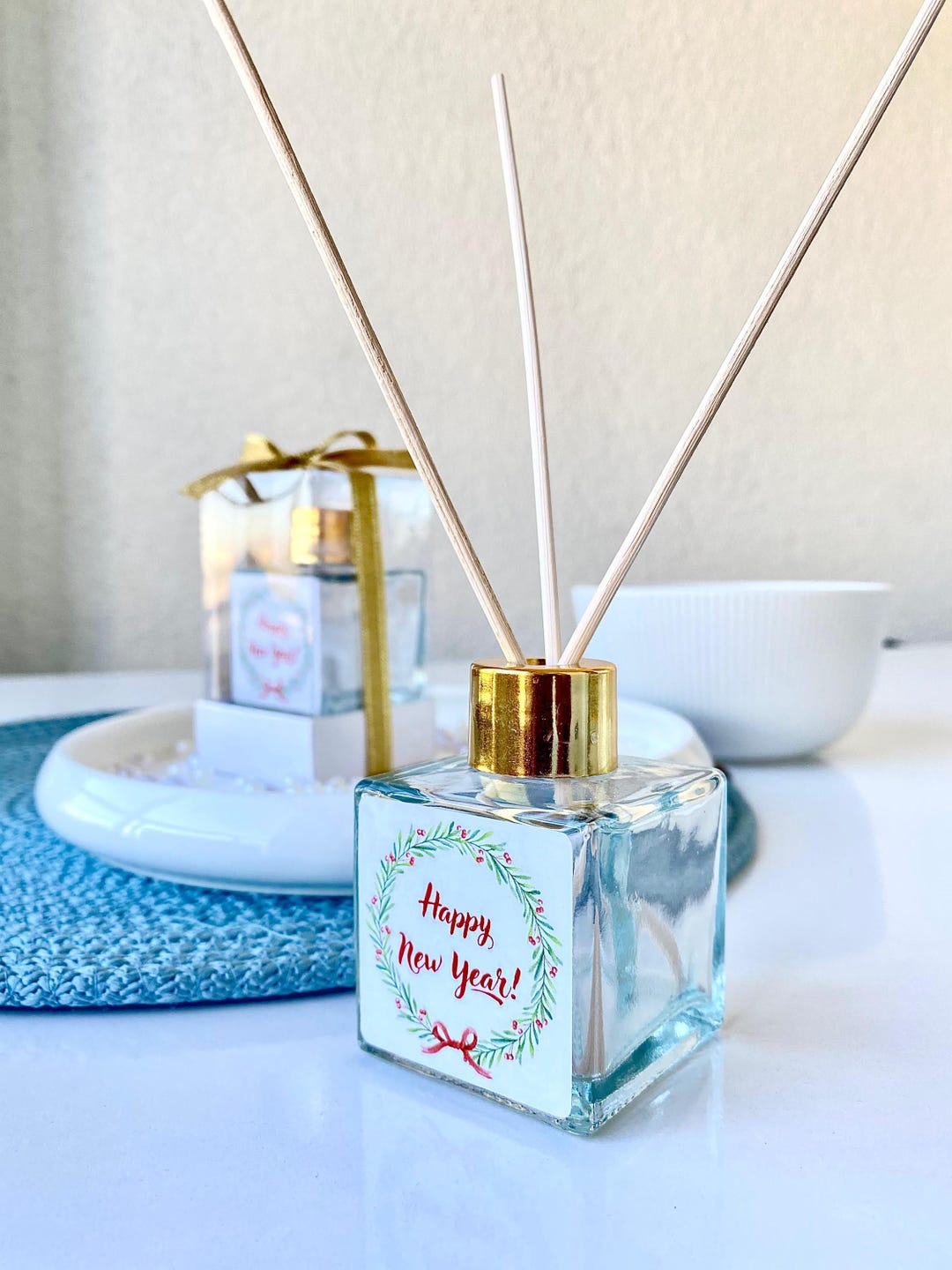 Christmas Room Fragrance Favors, Reed Diffuser, Personalized Christmas ...