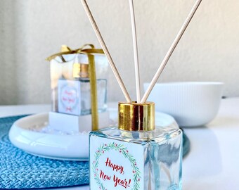 Christmas Room Fragrance Favors, Reed Diffuser, Personalized Christmas Gifts, New Year Merry Christmas Favors,  Happy Holiday Favors