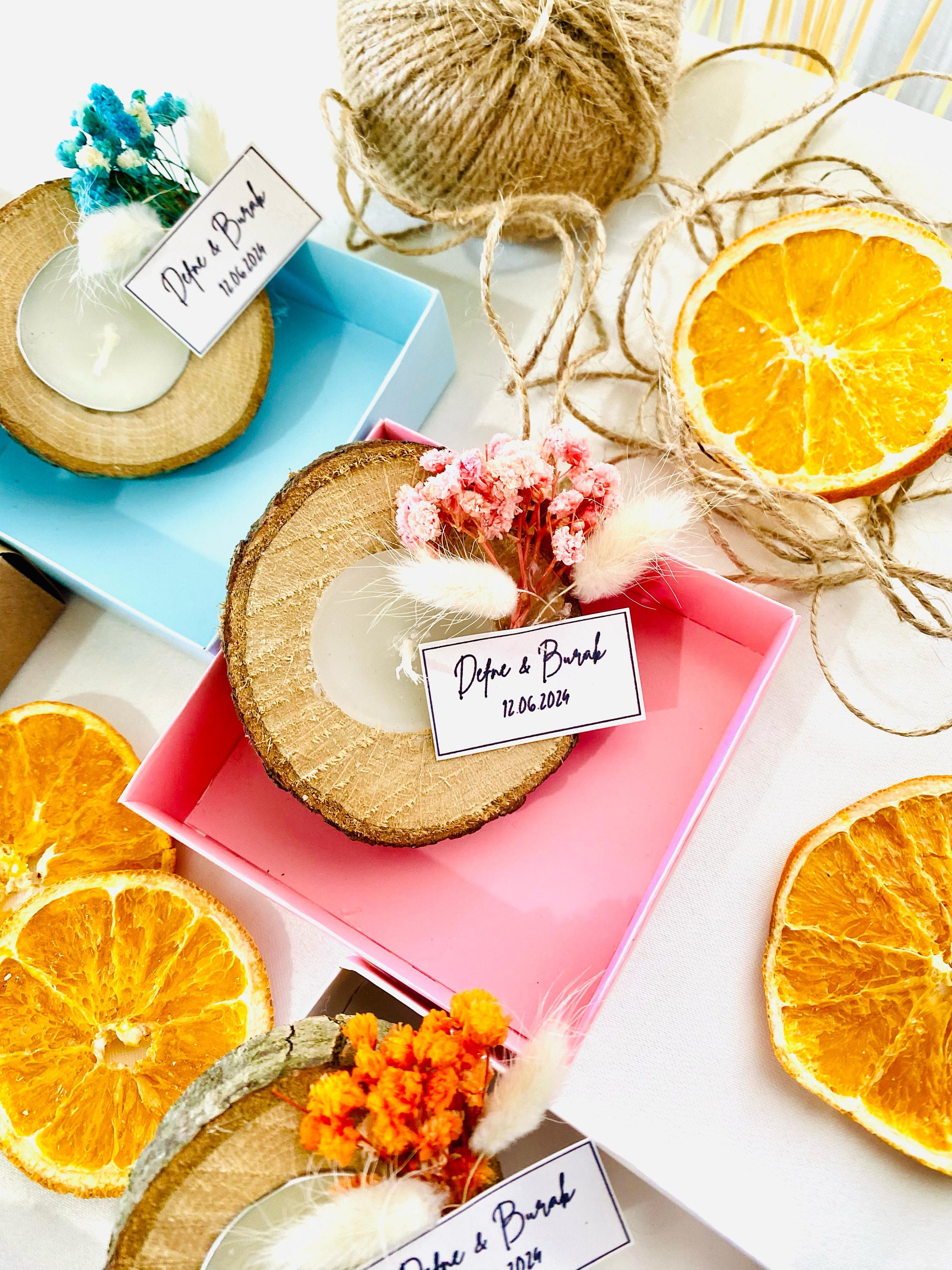 Personalized Wooden Tealight Holder, Wedding Favors for Guests in Bulk ...