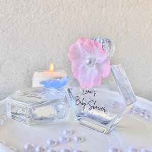 Luxury Cologne Bottle, Personalized Empty Glass Cologne Bottle, Baby Shower Favors, Bridal Shower Favor, Decorative Favor, Christening Favor