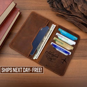 Funda de cuero para pasaporte personalizada, funda de cuero para pasaporte, funda para pasaporte, billetera para pasaporte, regalo de viaje, regalo para viajeros, regalos de Navidad