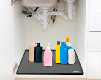 2-Pack Silicone Kitchen Sink Protector Mats – 40x30cm, Hollow Drainage, Non-Slip, Heat Resistant, Rollable Storage