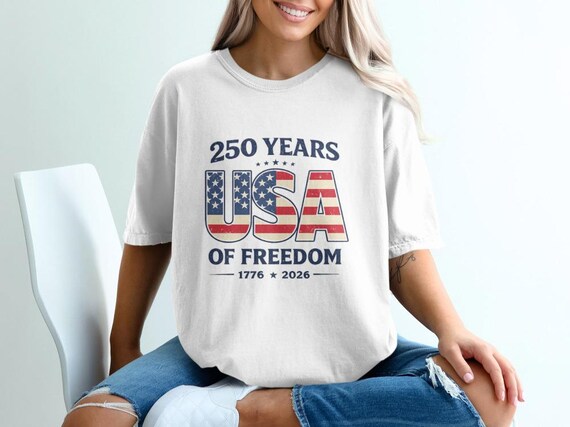 250 Years USA Freedom Vintage Flag Design (Digital Download)
