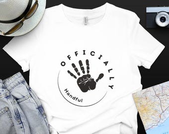 Fifth Birthday Shirt SVG, Officially Handful Design (SVG, PNG)