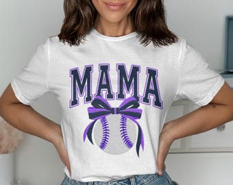 Baseball Mama PNG, Softball Mom Design, Game Day Varsity Graphic (Digital Download)