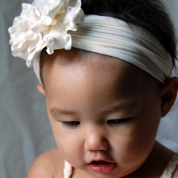 COMBO SET Mini Rufflie Bow and Headband