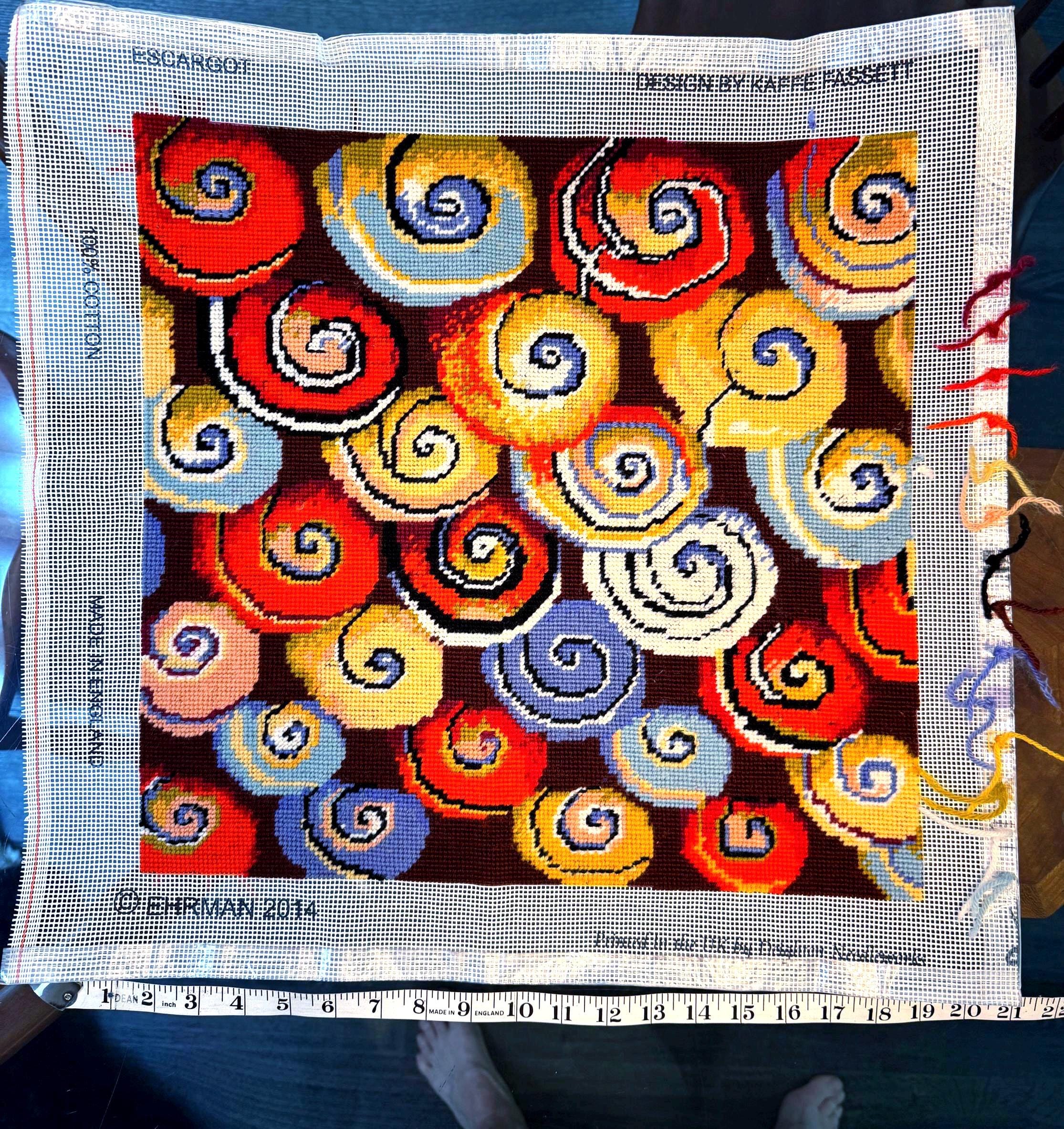 ⭐️ ☆匿名☆ KAFFE FASSETT ニードルポイント　刺繍 Kaffe Fassett Needlepoint - Etsy