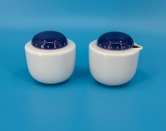 Dansk Ditto Cream And Sugar Set Vintage Blue