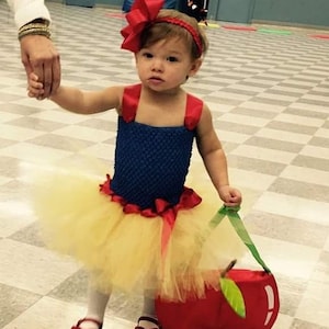 Snow white Dress, Snow white Costume, Princess costume, toddler tutu dress, Snow white tutu, halloween costume