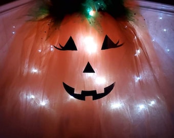 Pumpkin Cutie GLOW Costume, pumpkin tutu, toddler tutu dress, Pumpkin costume