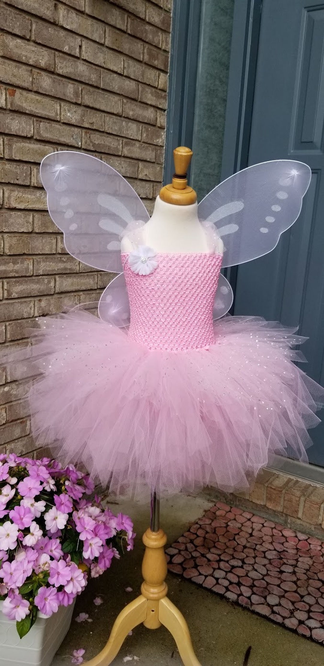 Fairy Tutu Dress (Teal and Pink)