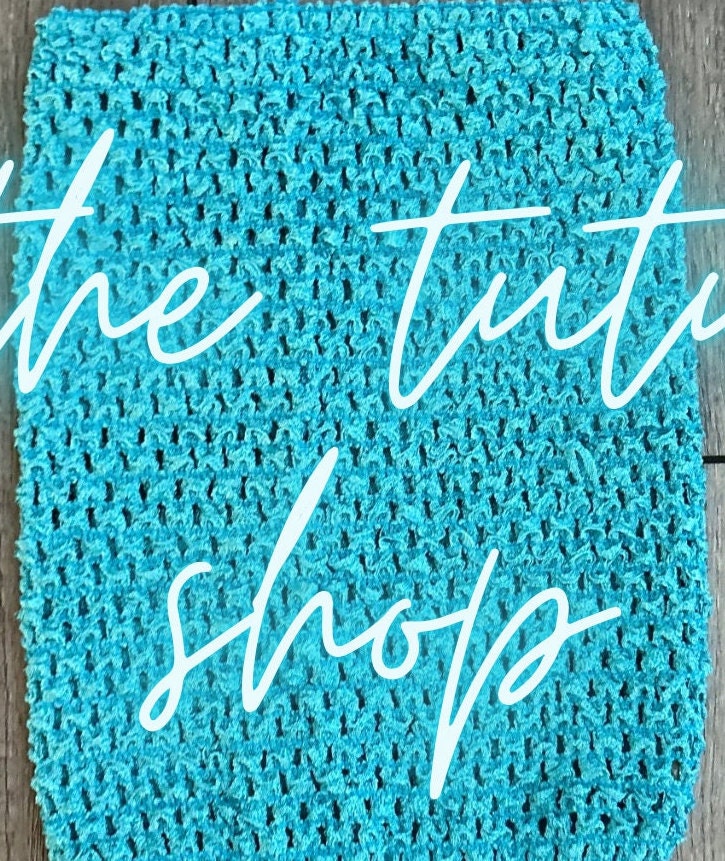 Turquoise Blue Unlined 12 Inch Tutu Top, Size Girls 8 to