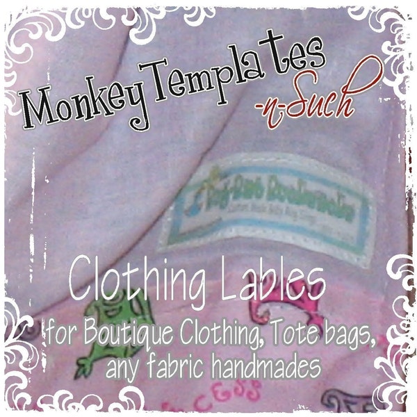 30 Fabric Lables  Boutique BellaLuna Great for Boutique Clothing Totes Quilts and Fabric Made items  Iron on sew in