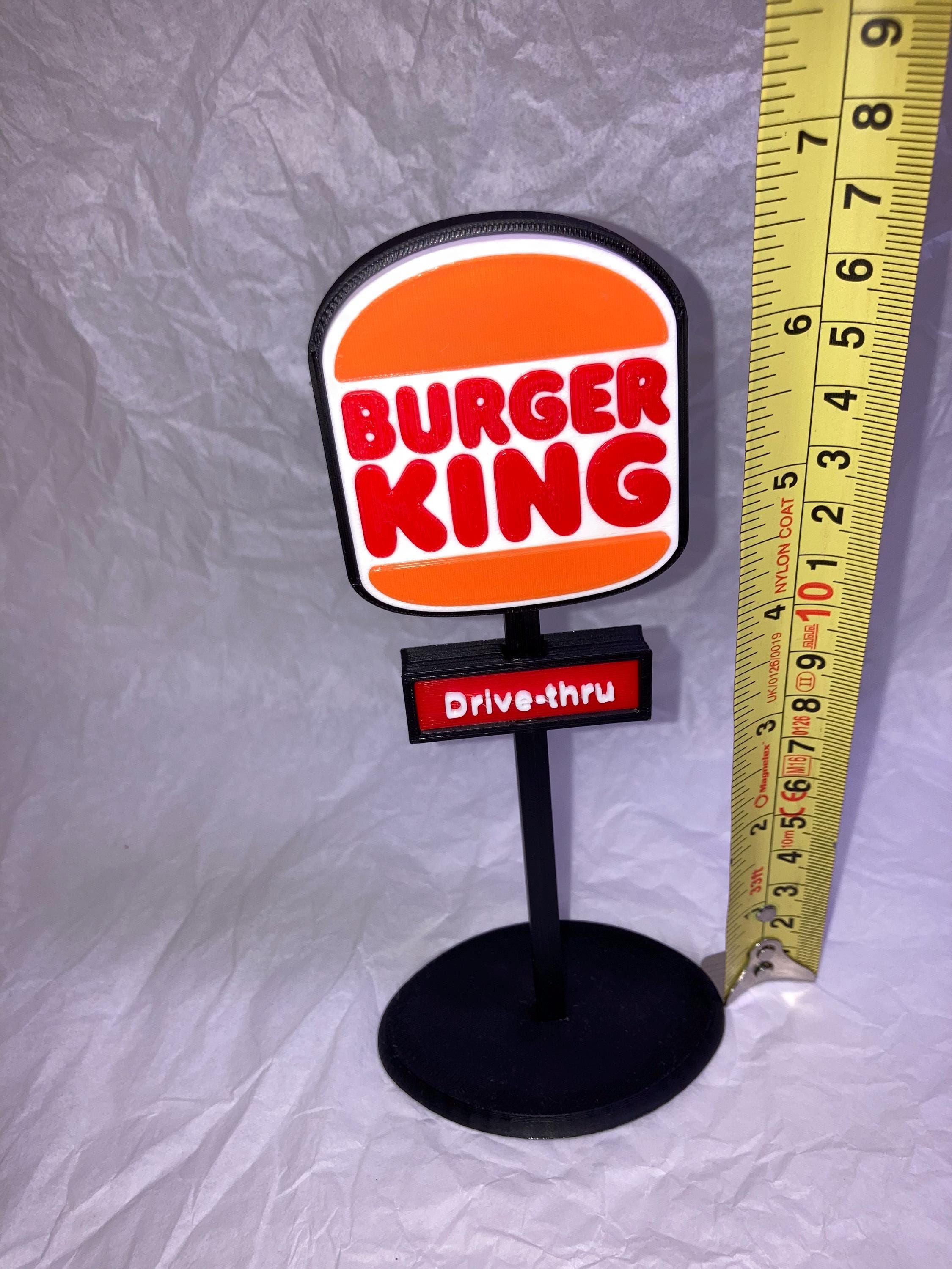 BURGER KING 　ロードサイン 3D Printed: Burger King Sign - Etsy