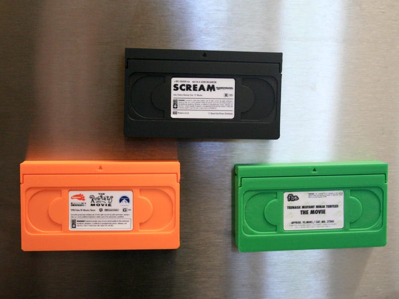 Custom VHS Movie Magnet | Retro 3D Printed Video Tape | Personalized ...